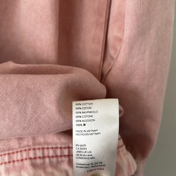 Free People Charlie Denim Button Down with Pearl Snap- Pink Denim - Picture 6 of 10